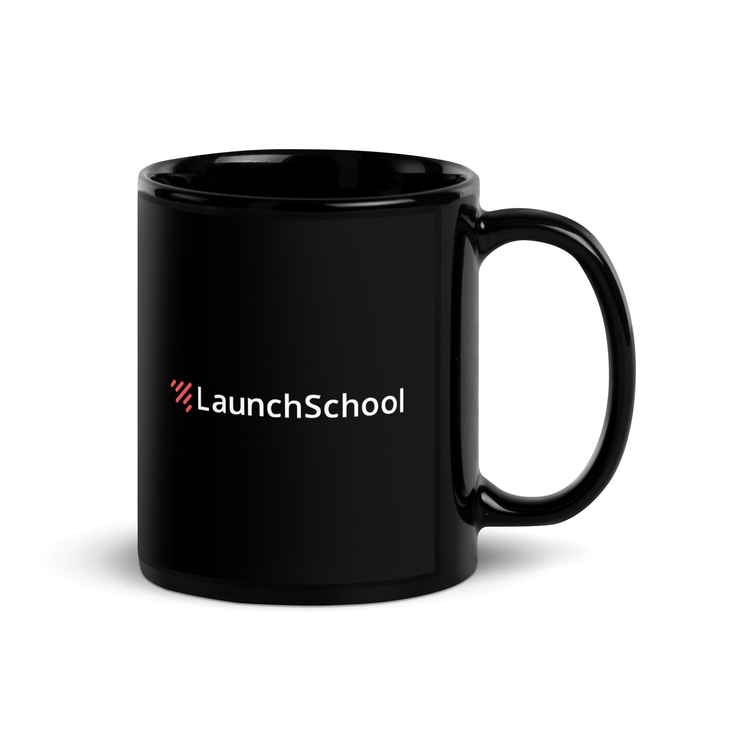 LS Dragon with Logo Black Glossy Mug (US Only)