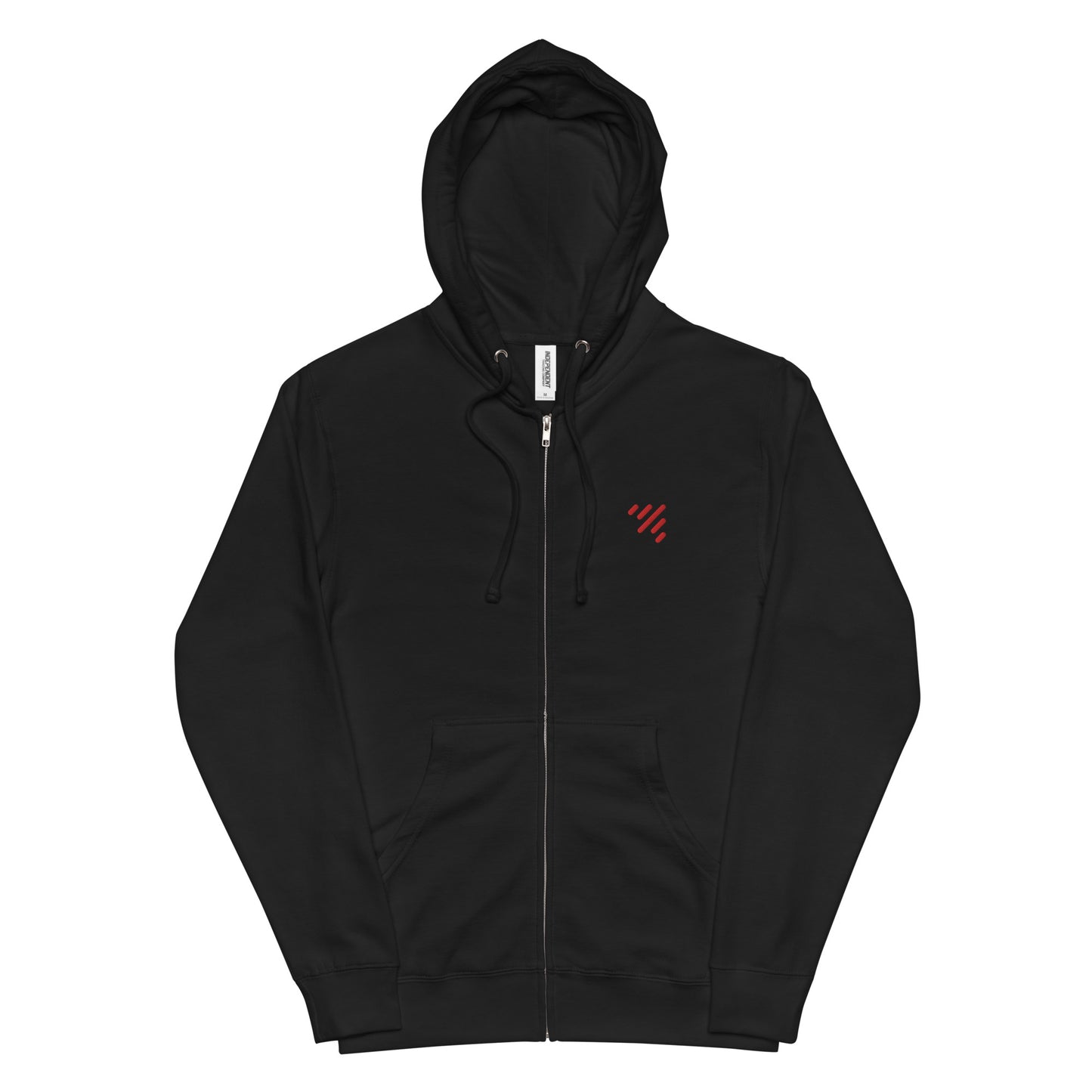 LS Unisex Fleece Embroidered Airplane Zip Hoodie