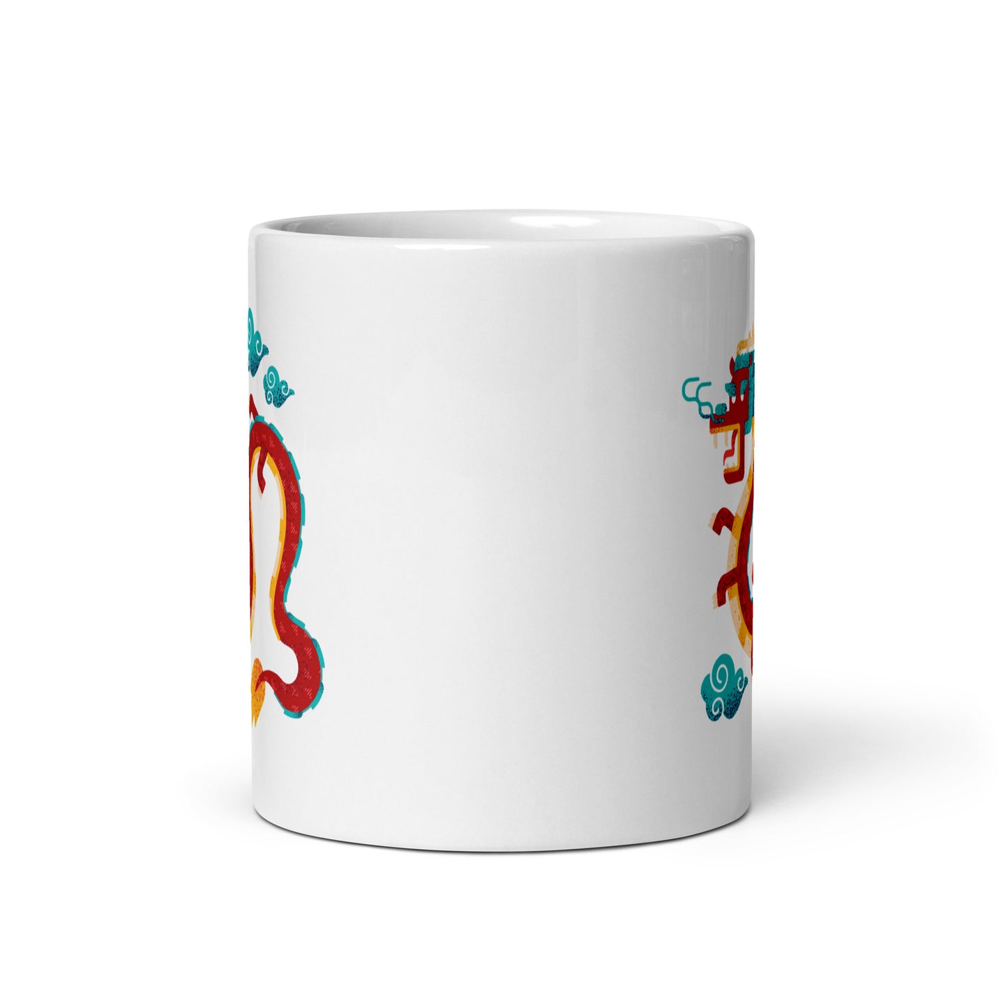 LS Dragon White glossy mug