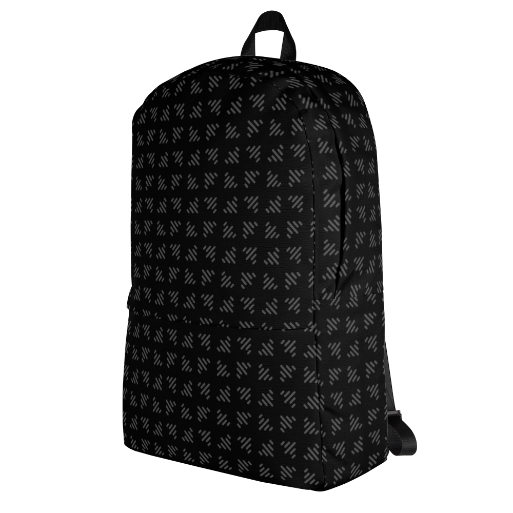 LS Ultra Black Airplane Pattern Backpack