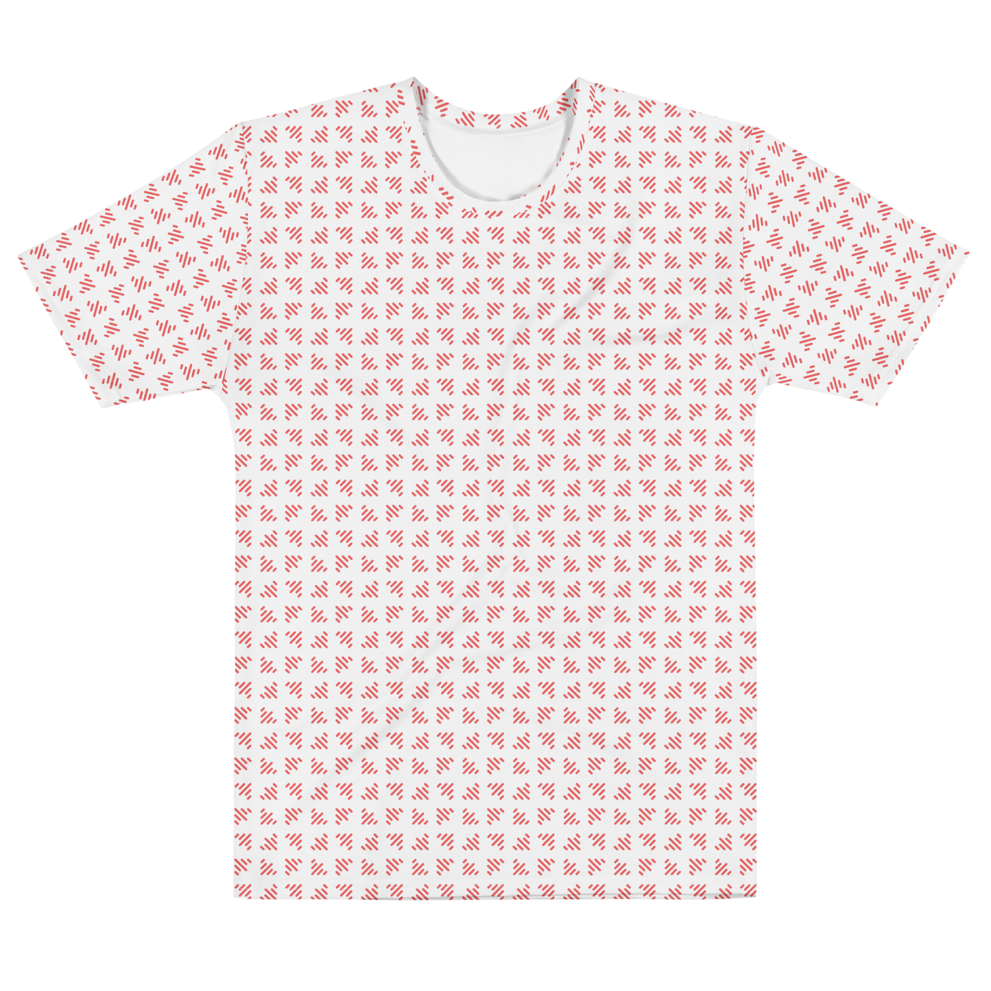 LS Men's Red/White Airplane Pattern Tee