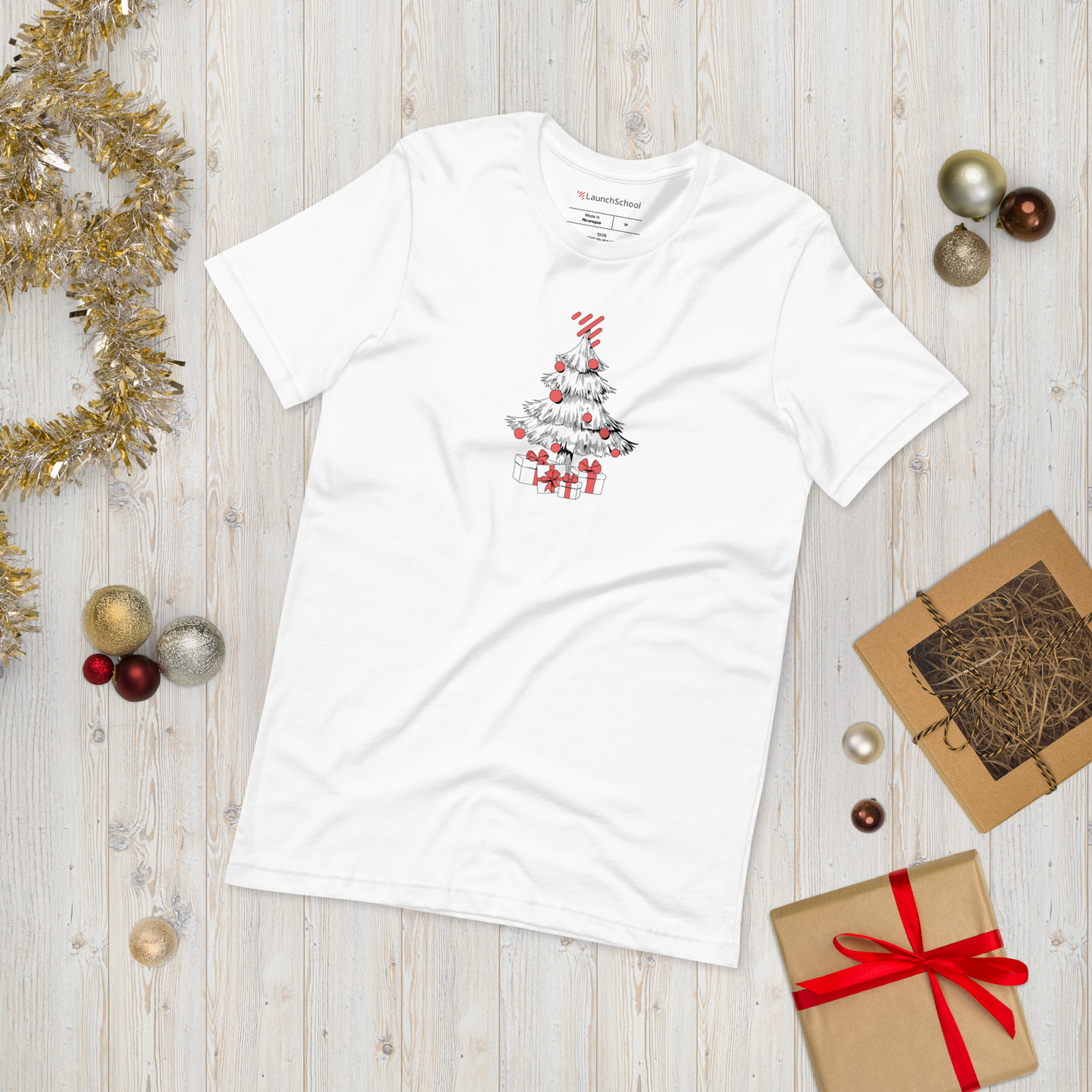 Xmas Tree Logo Unisex t-shirt
