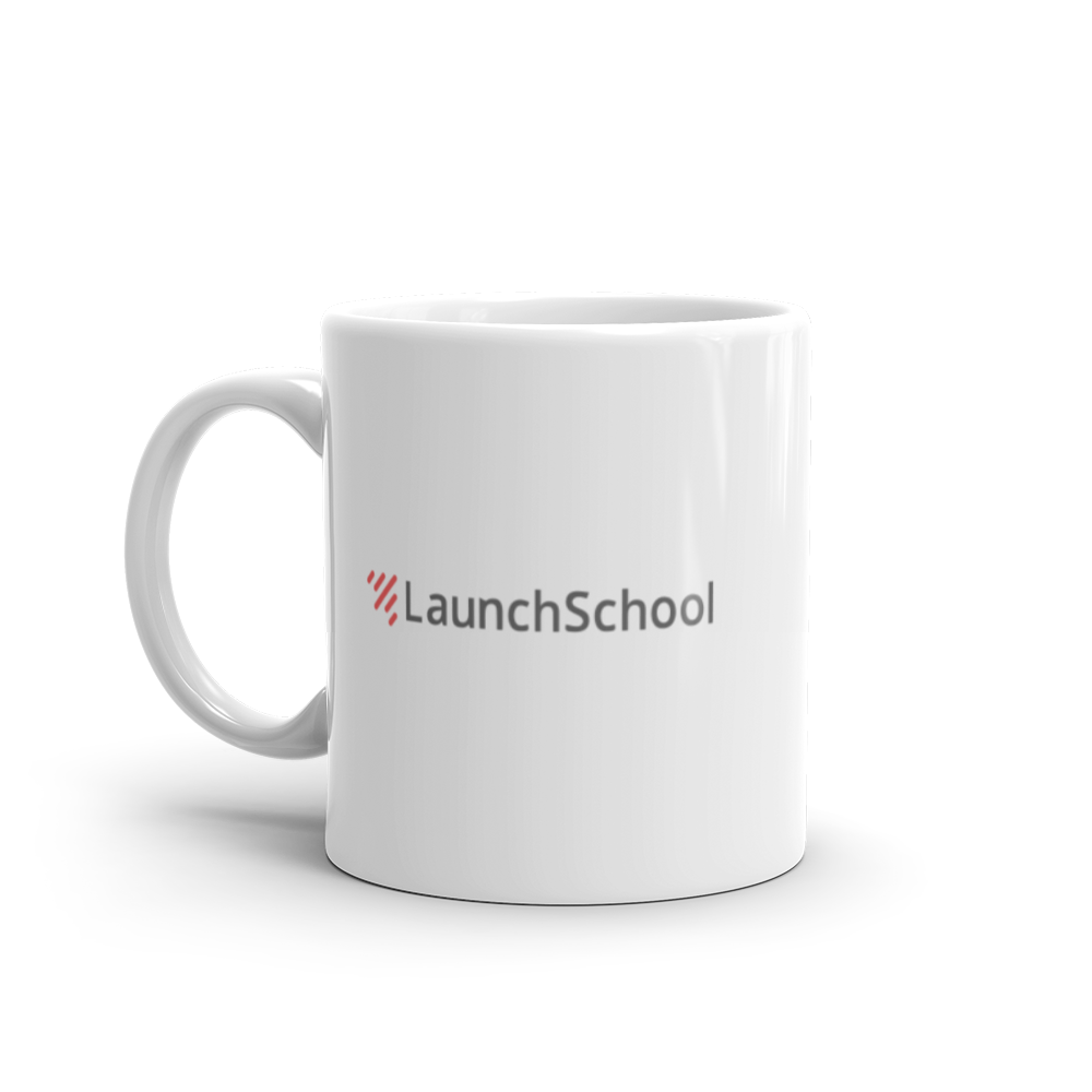 LS Glossy Logo White Mug