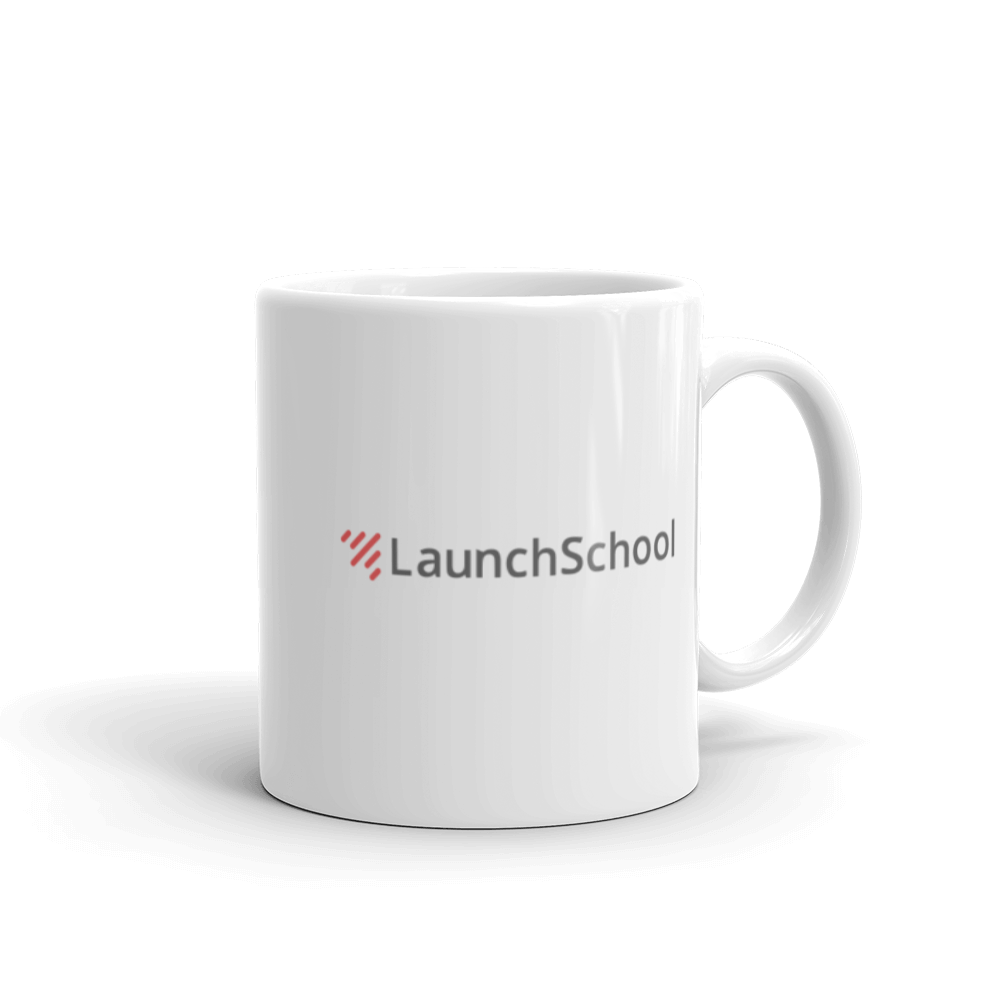 LS Glossy Logo White Mug