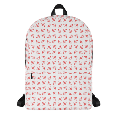 LS Red/White Airplane Pattern Backpack